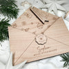 Geschenk Weihnachten - Holz-Briefumschlag mit Gravur