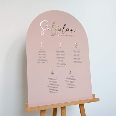 Sitzplan Hochzeit „Mathilda“ – personalisiert