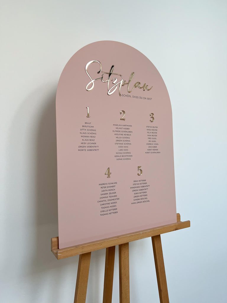 Sitzplan Hochzeit „Mathilda“ – personalisiert