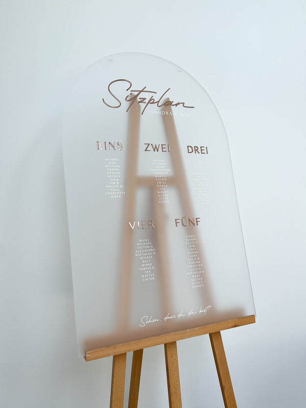 Sitzplan Hochzeit „Isabelle“ – personalisiert