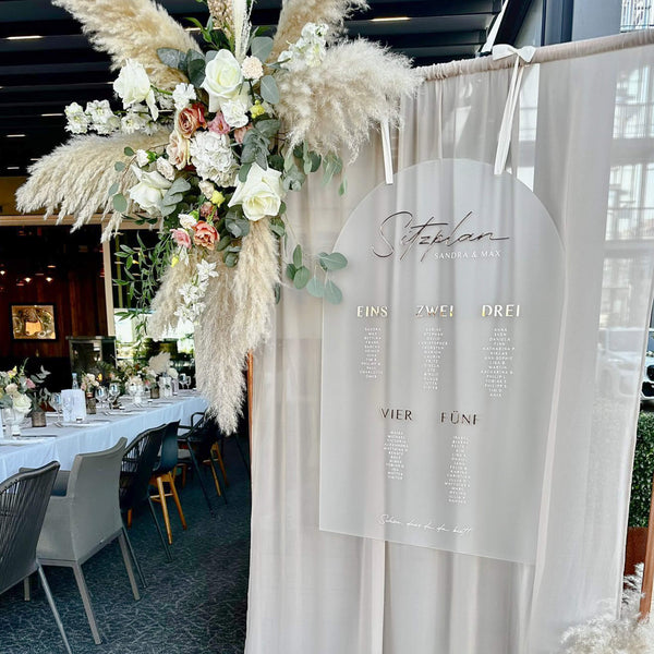 Sitzplan Hochzeit „Isabelle“ – personalisiert