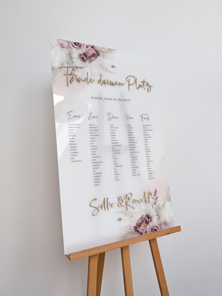 Sitzplan Hochzeit „Greta“ – personalisiert