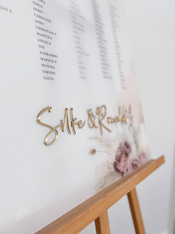 Sitzplan Hochzeit „Greta“ – personalisiert