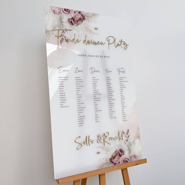 Sitzplan Hochzeit „Greta“ – personalisiert