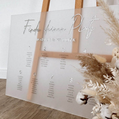 Sitzplan Hochzeit „Nora“ – personalisiert