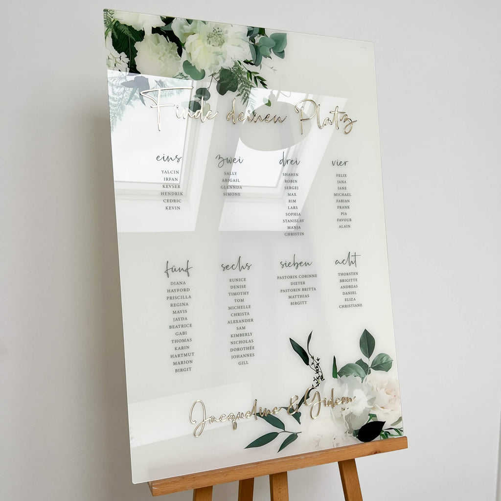 Sitzplan Hochzeit „Selina“ – personalisiert