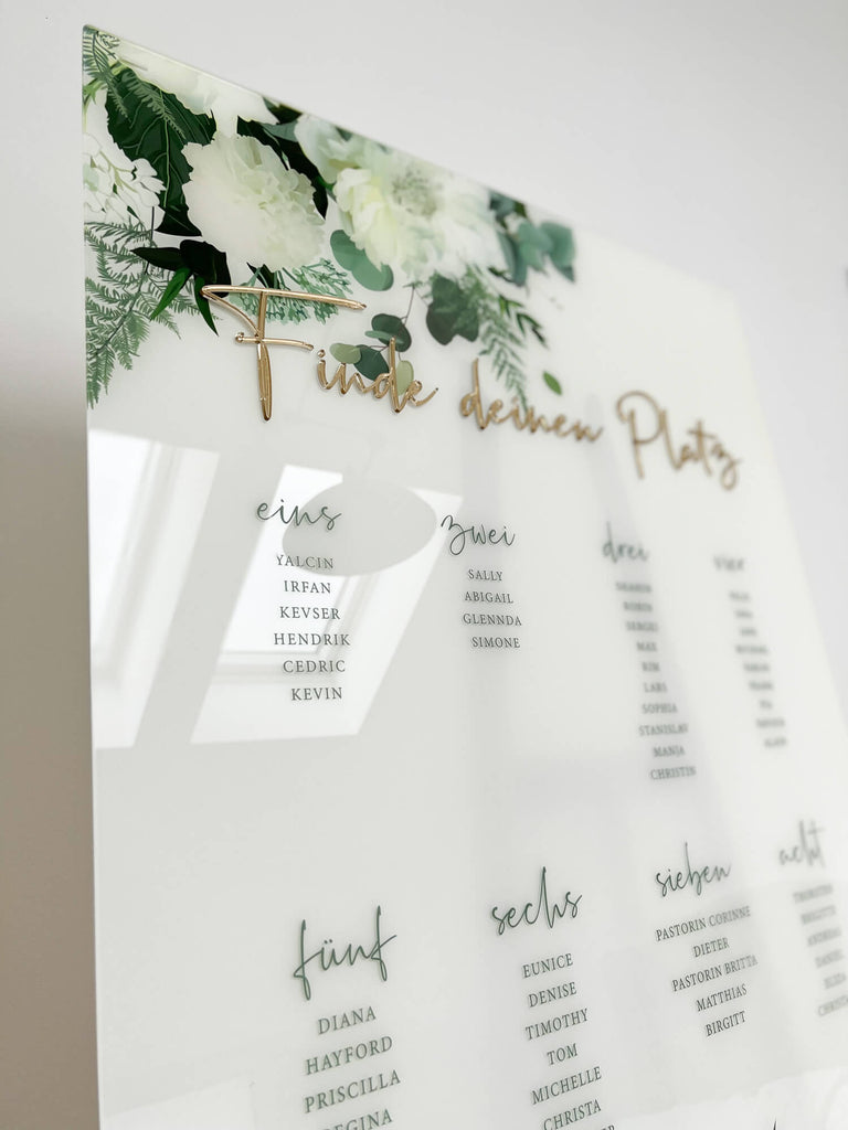 Sitzplan Hochzeit „Selina“ – personalisiert