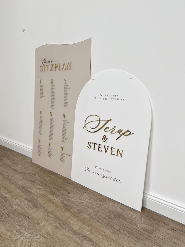 Sitzplan-Set Hochzeit „Arabella“ – personalisiert