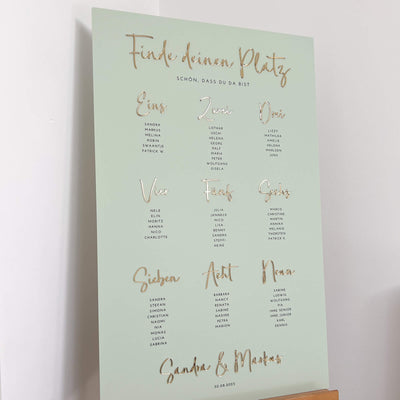 Sitzplan Hochzeit „Pauline“ – personalisiert