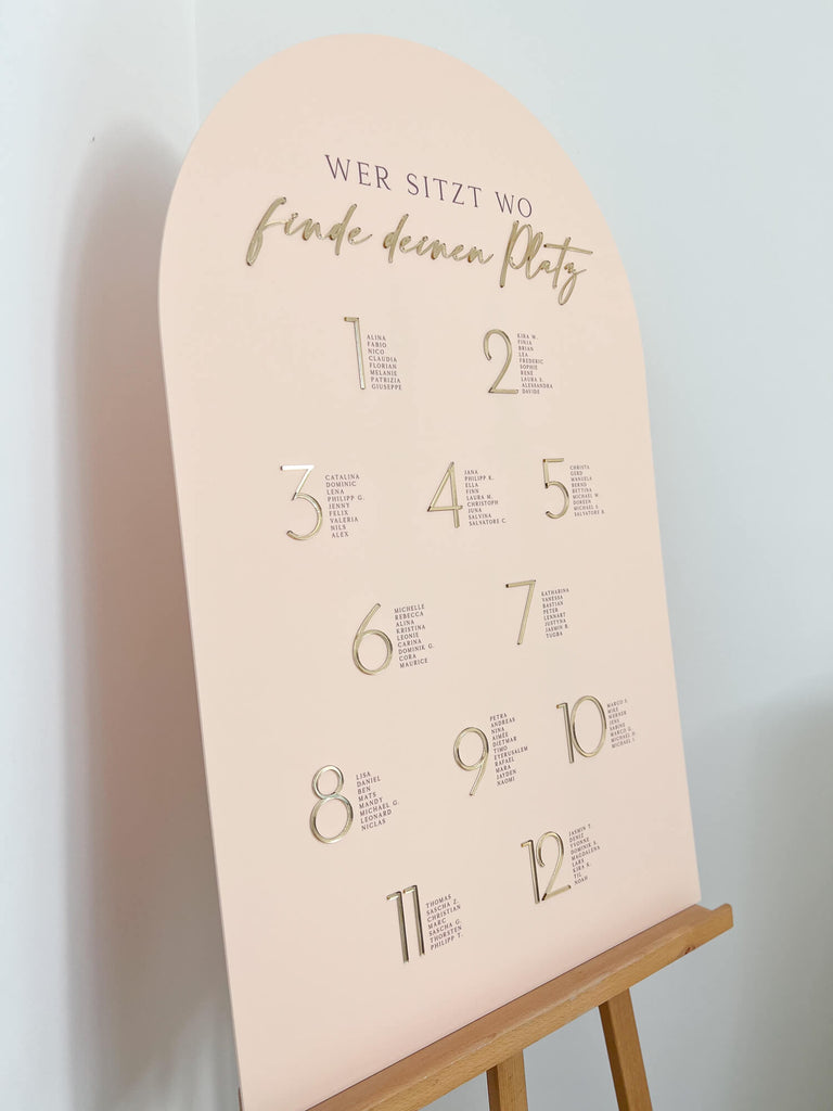 Sitzplan Hochzeit „Clara“ – personalisiert