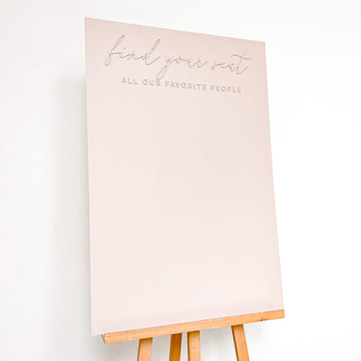 Sitzplan Hochzeit „Emilia“ – personalisiert | Acrylglas | Minimal