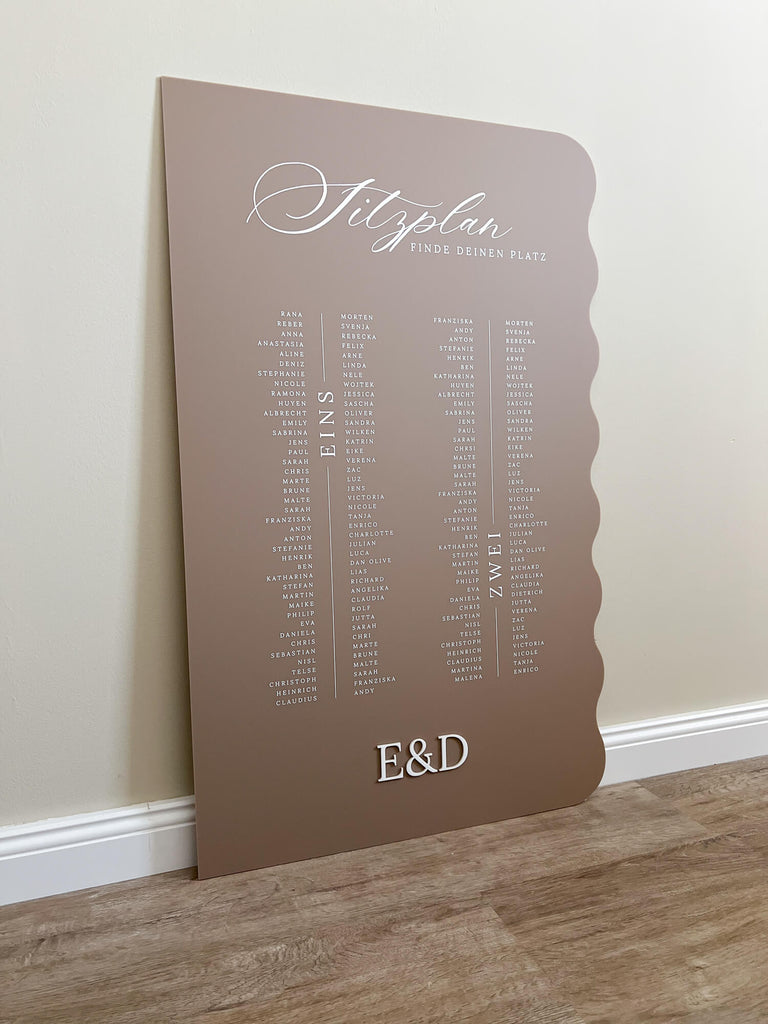 Sitzplan Hochzeit „Sophia“ – personalisiert