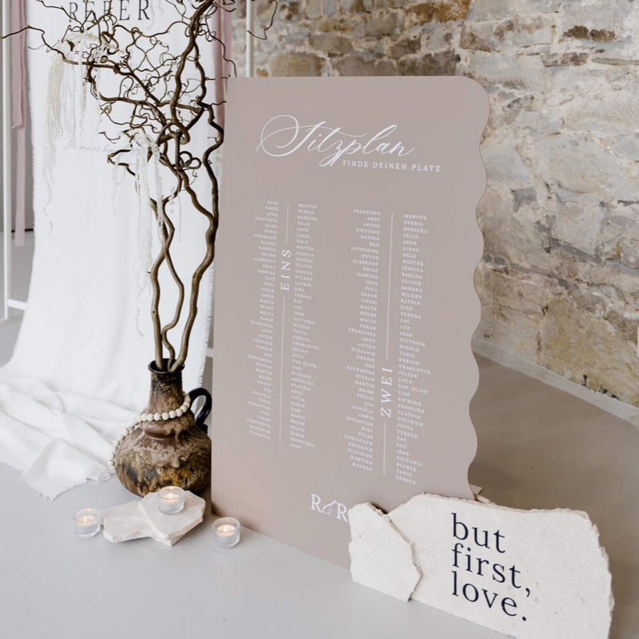 Sitzplan Hochzeit „Sophia“ – personalisiert