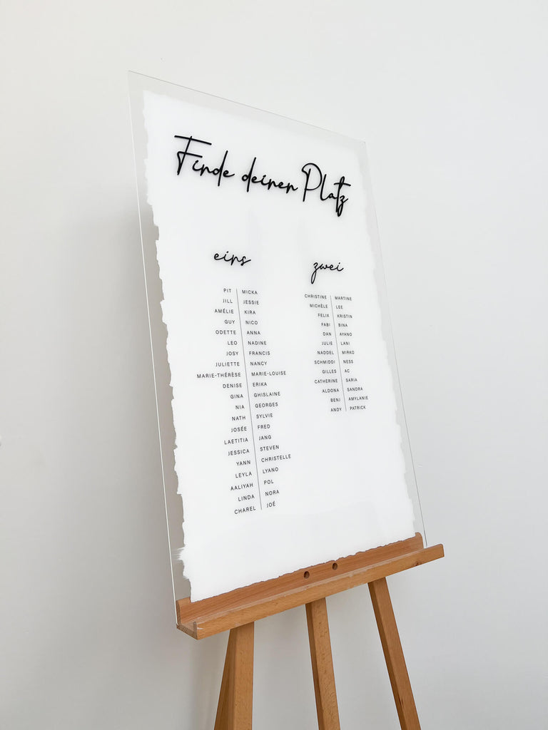 Sitzplan Hochzeit „Lia“ – personalisiert