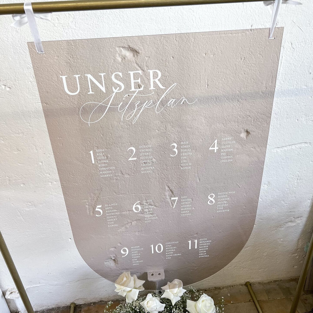 Sitzplan Hochzeit „Emma“ – personalisiert