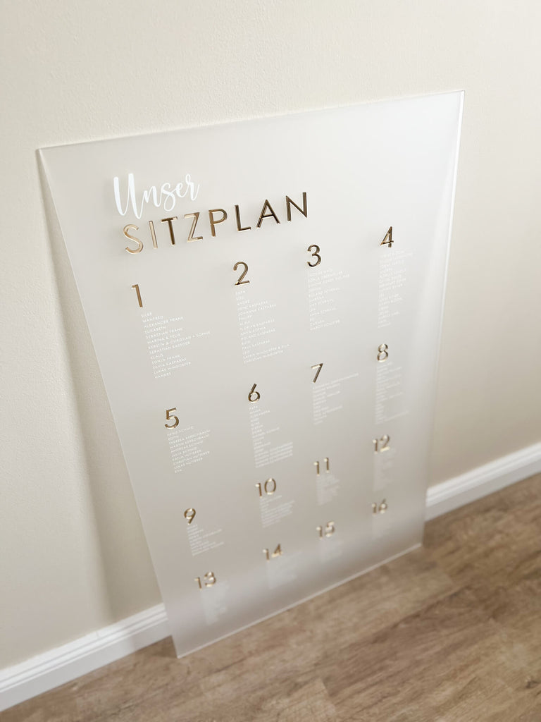 Sitzplan Hochzeit „Elena“ – personalisiert