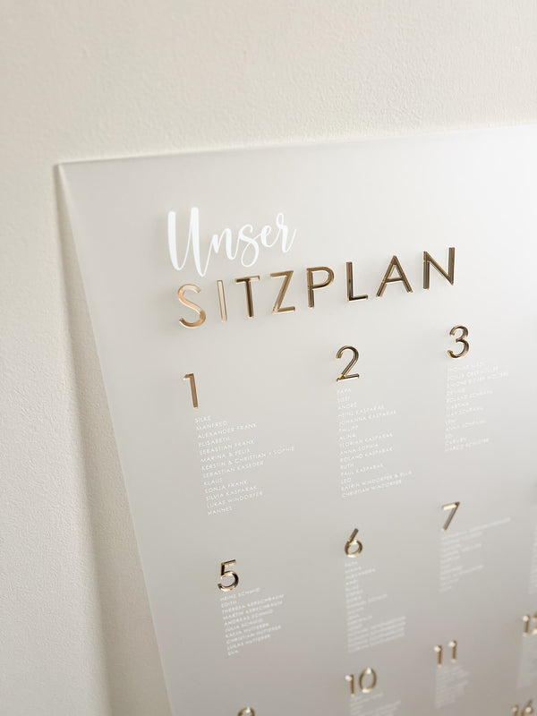 Sitzplan Hochzeit „Elena“ – personalisiert