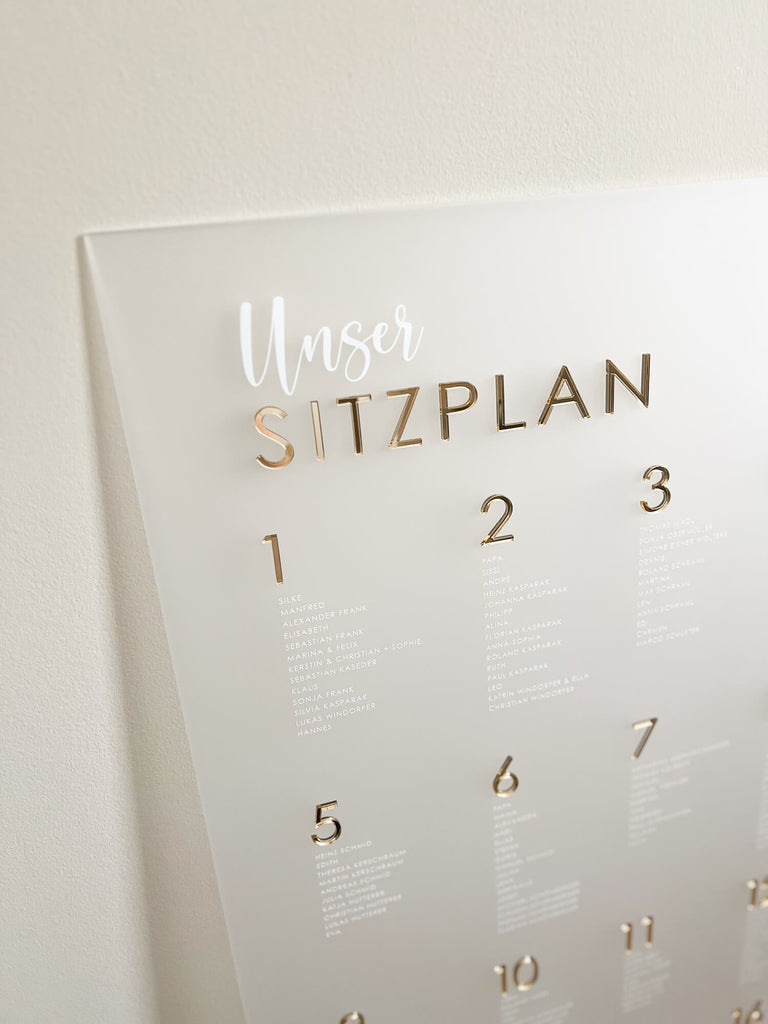 Sitzplan Hochzeit „Elena“ – personalisiert