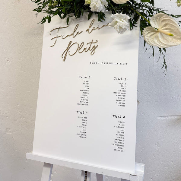 Sitzplan Hochzeit „Lina“ – personalisiert