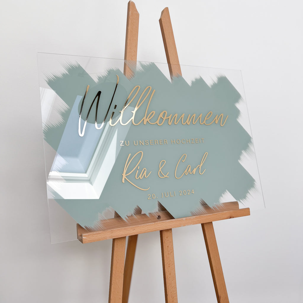 Acrylic welcome sign "Welcome"