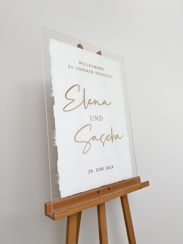 Acrylic Welcome Sign "Names"