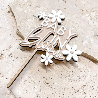 Cake Topper aus Acryl & Holz | Babyparty