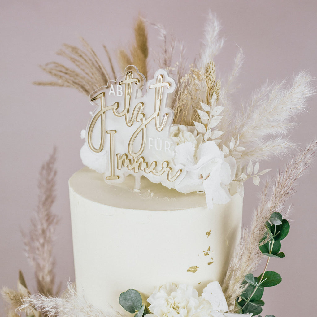 Cake Topper "From Now Forever" | Acrylic | double layer
