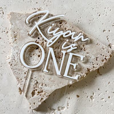 Cake Topper zum Geburtstag mit Zahl und Namen