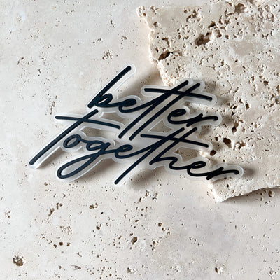 Cake Charm zum Auflegen - Better Together