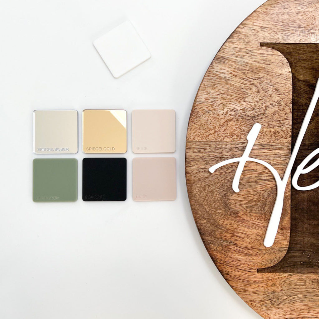 Wooden sign Clementi made of mango wood | personalised