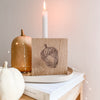 Holzschild Herbst Deko Miniblock “Eichel”