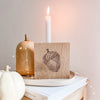 Holzschild Herbst Deko Miniblock “Eichel”