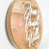 Personalisiertes Holzschild - Familienschild als Hochzeitsgeschenk