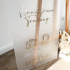 Hochzeitsschild "Handyfreie Trauung" aus Acryl mit 3D Schrift & Spruch | Unplugged Wedding