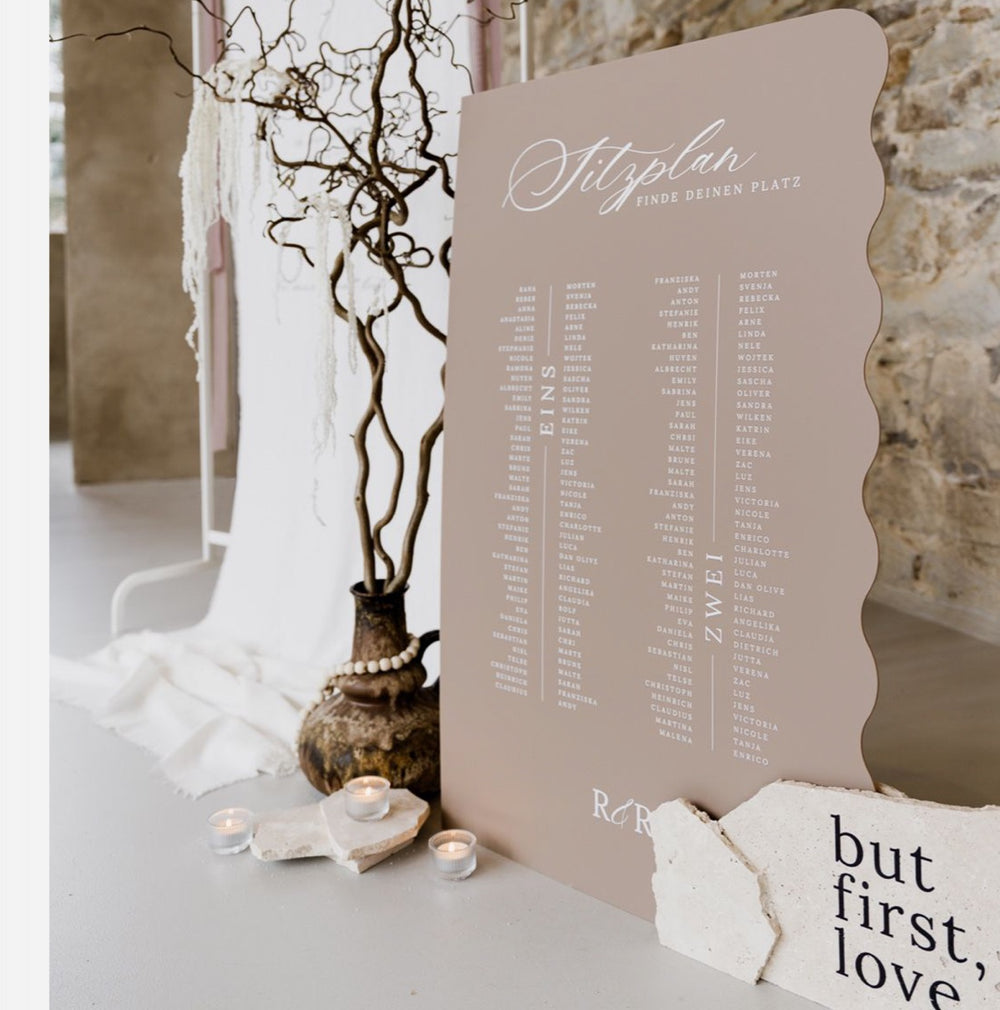 Sitzplan Hochzeit (Sitzordnung & Tischplan)