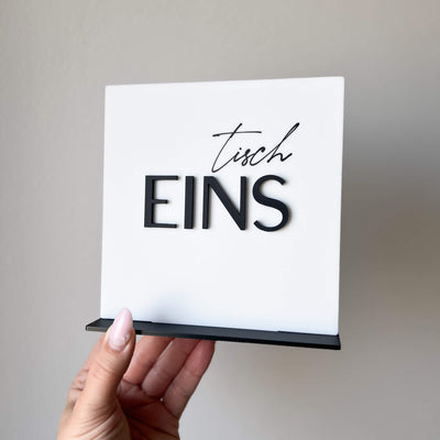 Tischnummer Hochzeit - Amélie