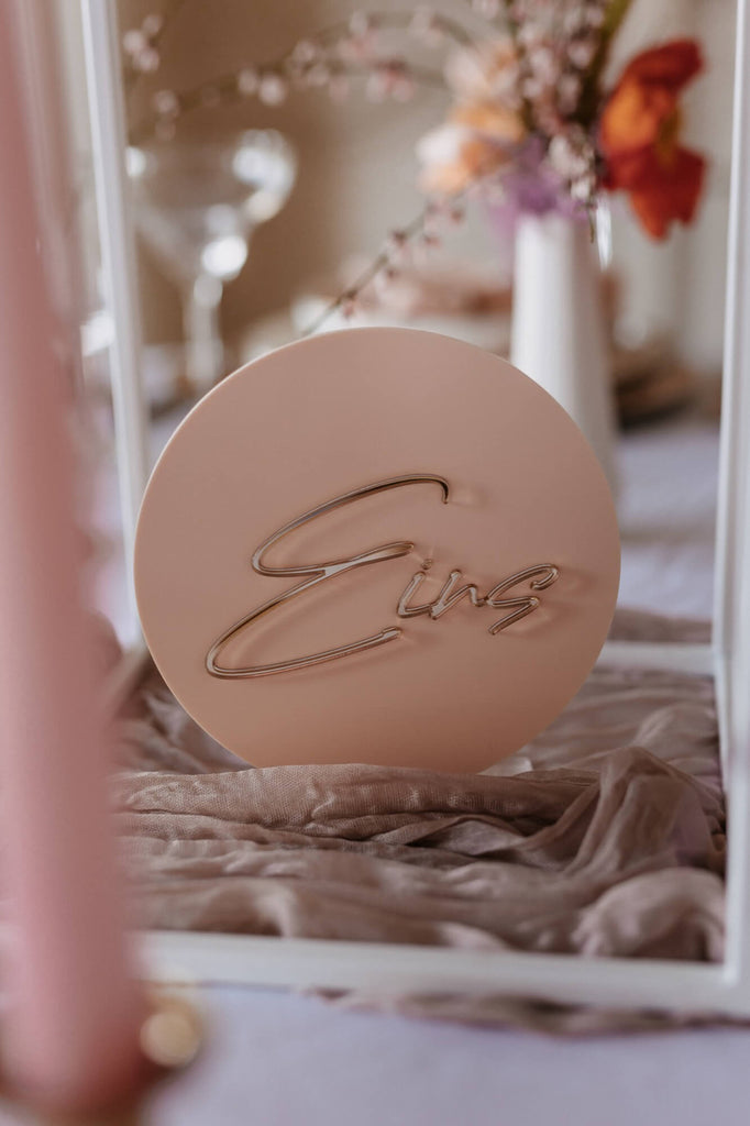 Tischnummer Hochzeit - Charlotte