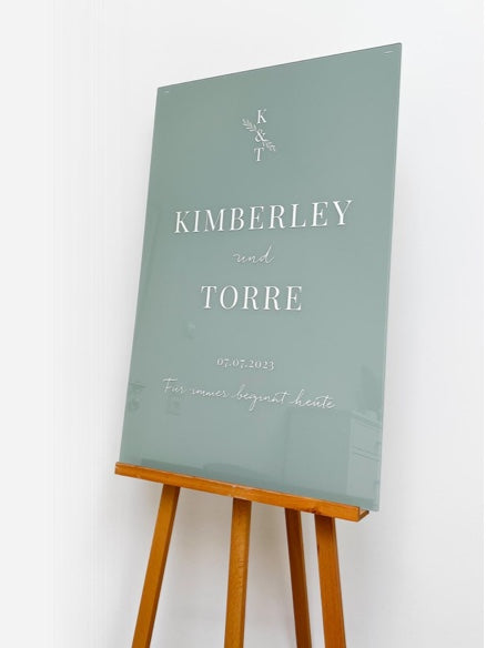 Willkommensschild Hochzeit