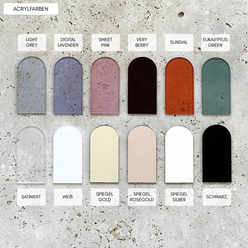 Willkommensschild "Statement" aus Acryl mit 3D Schrift