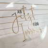From Now Forever Acrylic Sign - Clear/Gold
