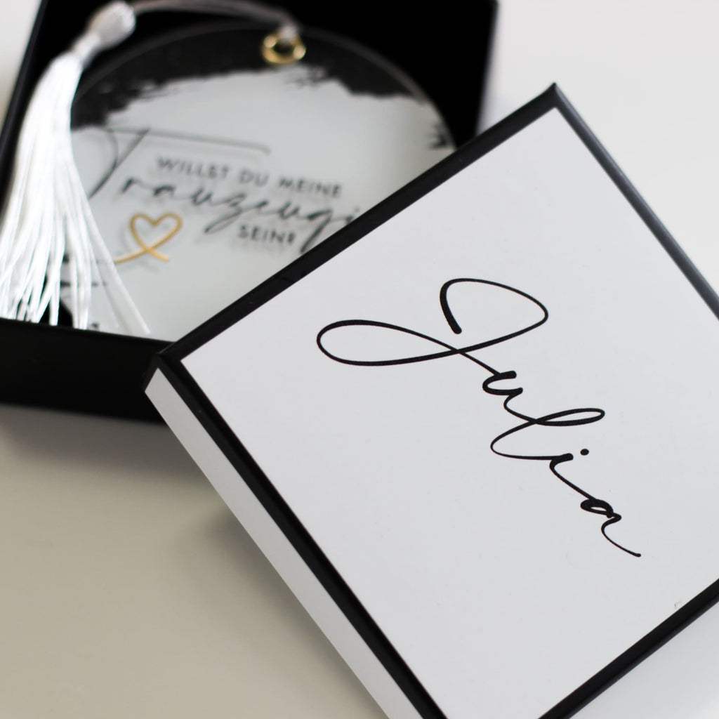 Willst du meine Trauzeugin sein? Acrylanhänger in Rund | Trauzeugin | Hochzeit | Geschenk | Frage