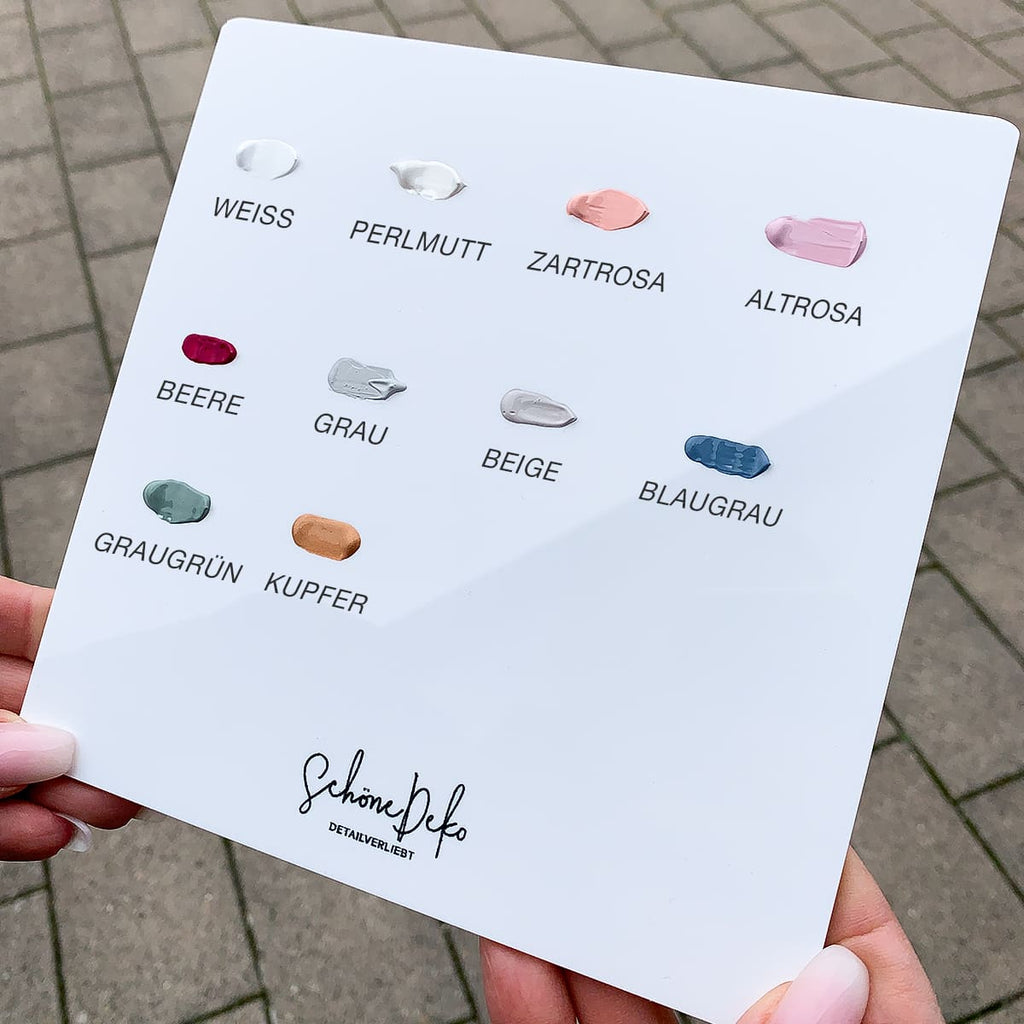 Table number made of acrylic glass | theme 4