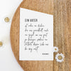 Acrylkarte „Ein Vater ist“ | als Geschenk | zum Vatertag - Muttertag - Dankeskarte - mit Holzfuß | personalisiert