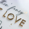Acrylschild Just Love Valentinstag Hochzeit Geschenk