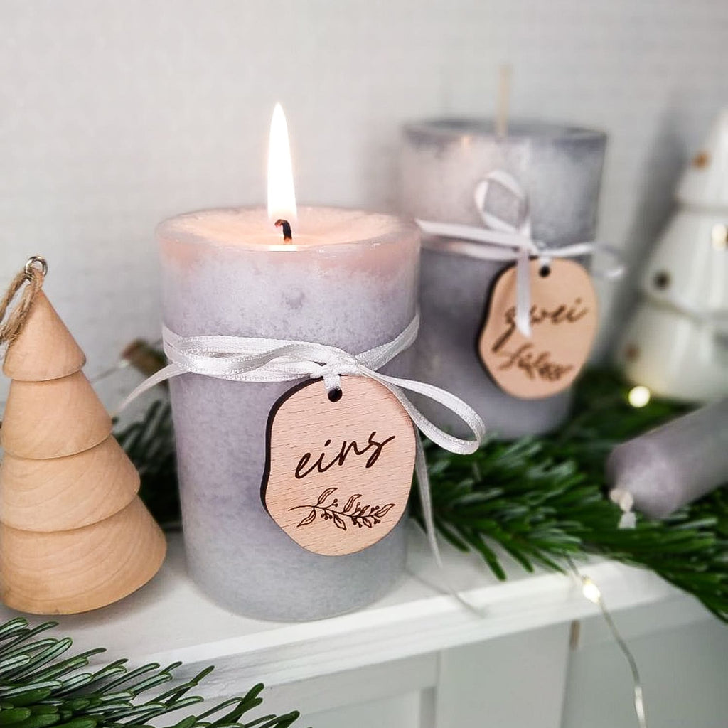Adventskranz Anhänger Holz