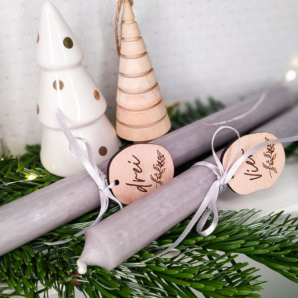 Adventskranz Anhänger Holz