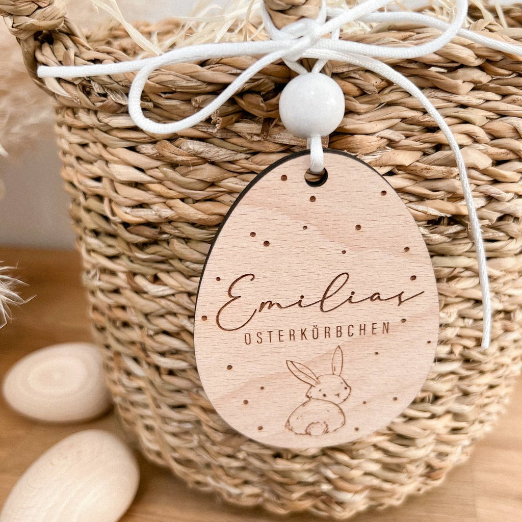 Anhänger Osterei aus Holz №1 | personalisiert