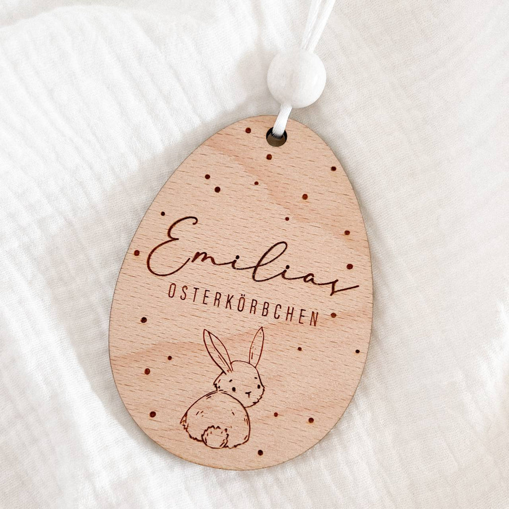Anhänger Osterei aus Holz №1 | personalisiert