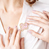 Bride's Babes Badge - Blush Pink, Gold - 3.5 x 3cm