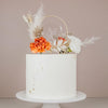 Cake Topper Hochzeit "Initialen" graviert aus Acryl in Rund